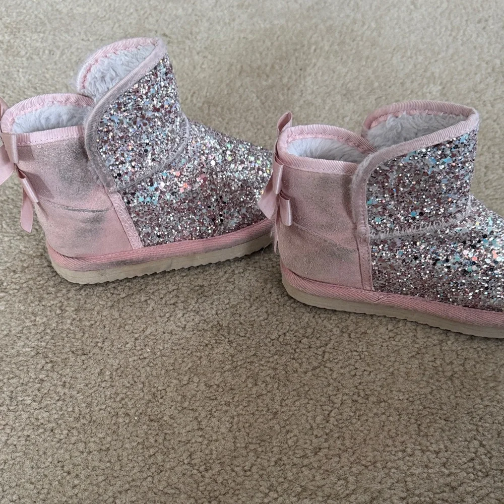 Love & Grow Sparkly Pink Kids Boots 10